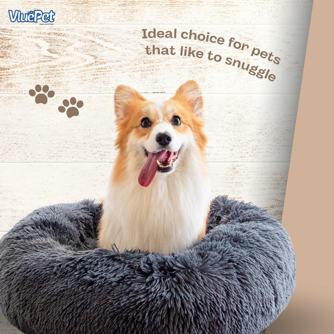 Give your pet the gift of better sleep with the VluePet® Calming Pet Bed.