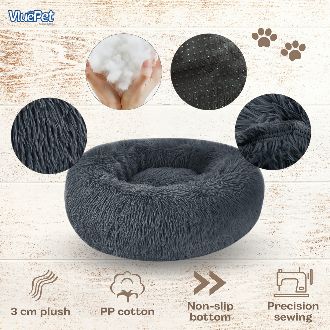 Give your pet the gift of better sleep with the VluePet® Calming Pet Bed.