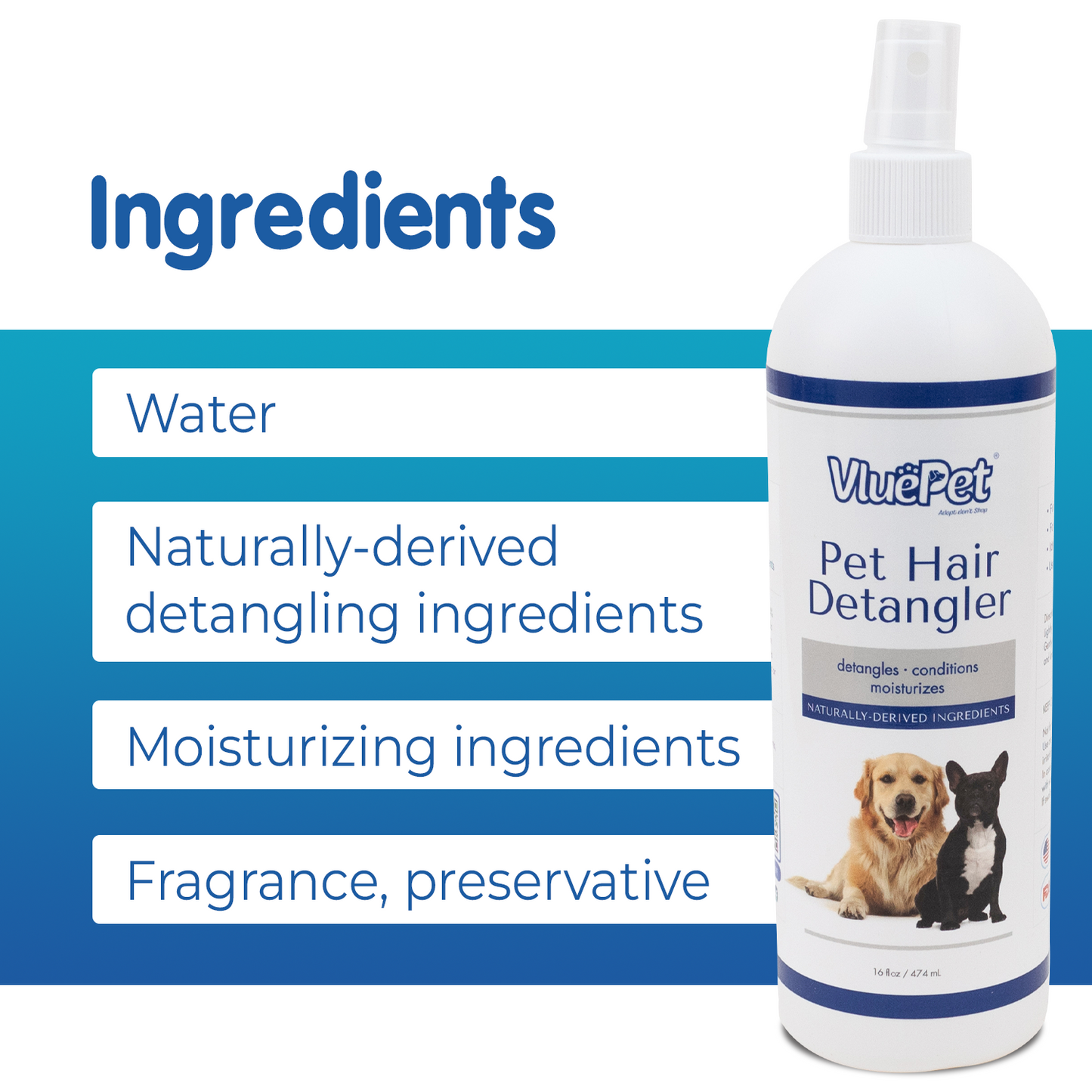 VluePet® Pet Hair Detangler
