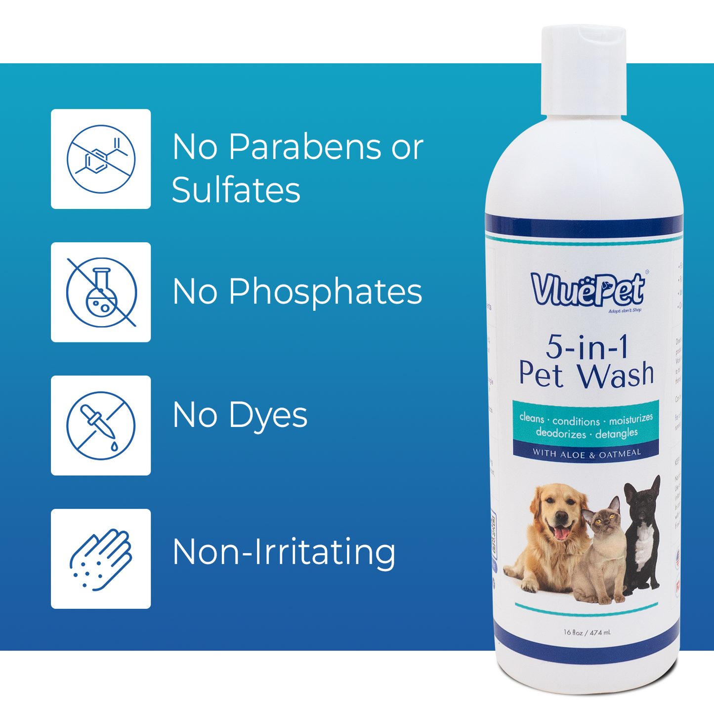 VluePet® 5-in-1 Pet Wash