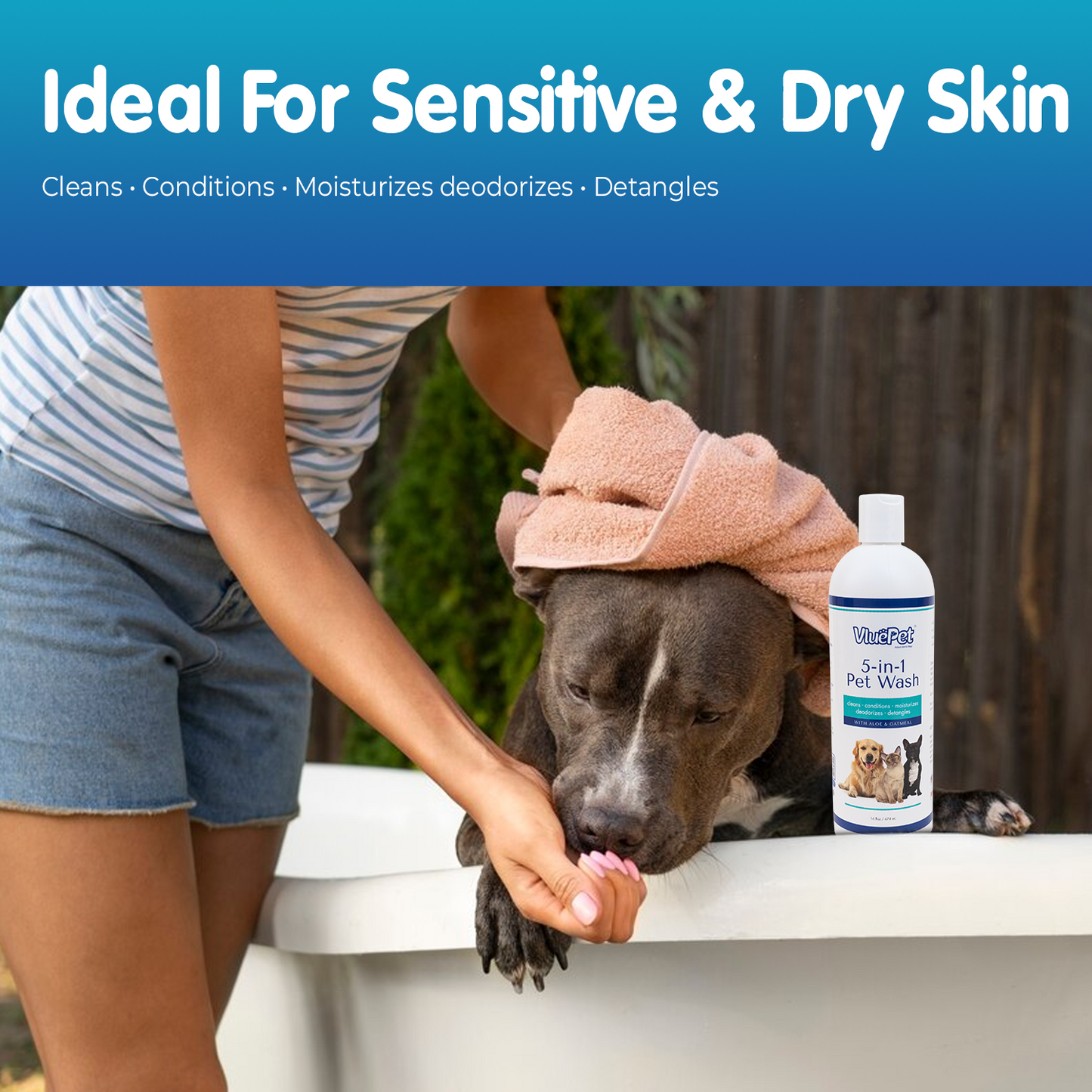 VluePet® 5-in-1 Pet Wash