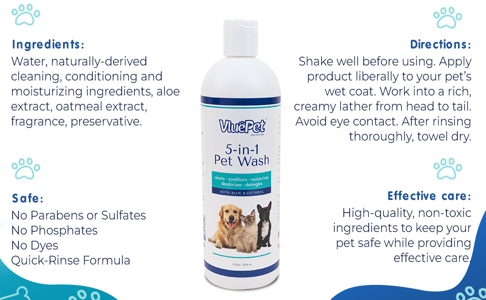 VluePet® 5-in-1 Pet Wash