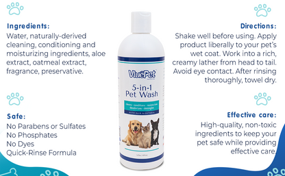 VluePet® 5-in-1 Pet Wash
