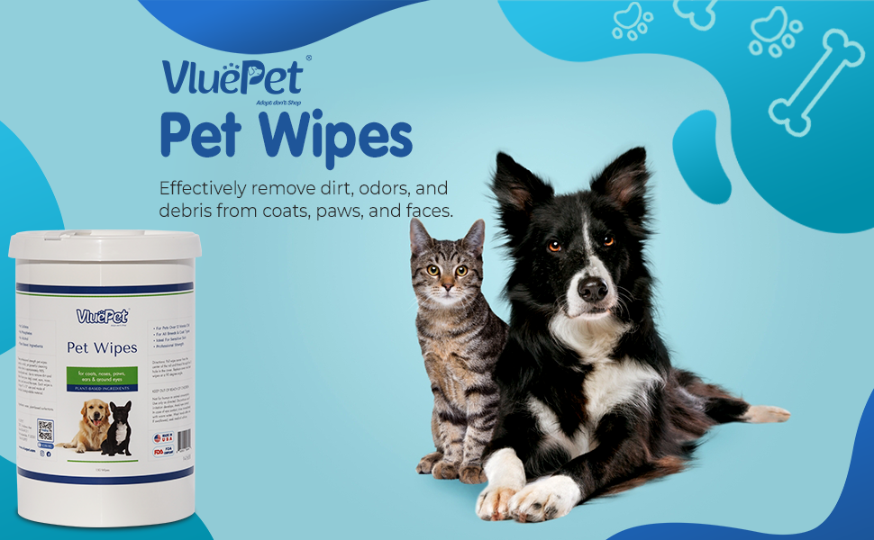 VluePet® Pet Wipes