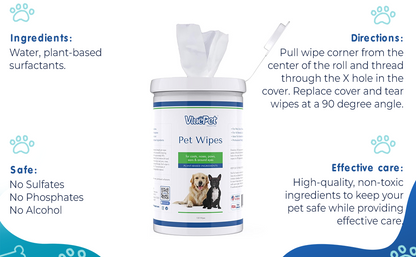 VluePet® Pet Wipes