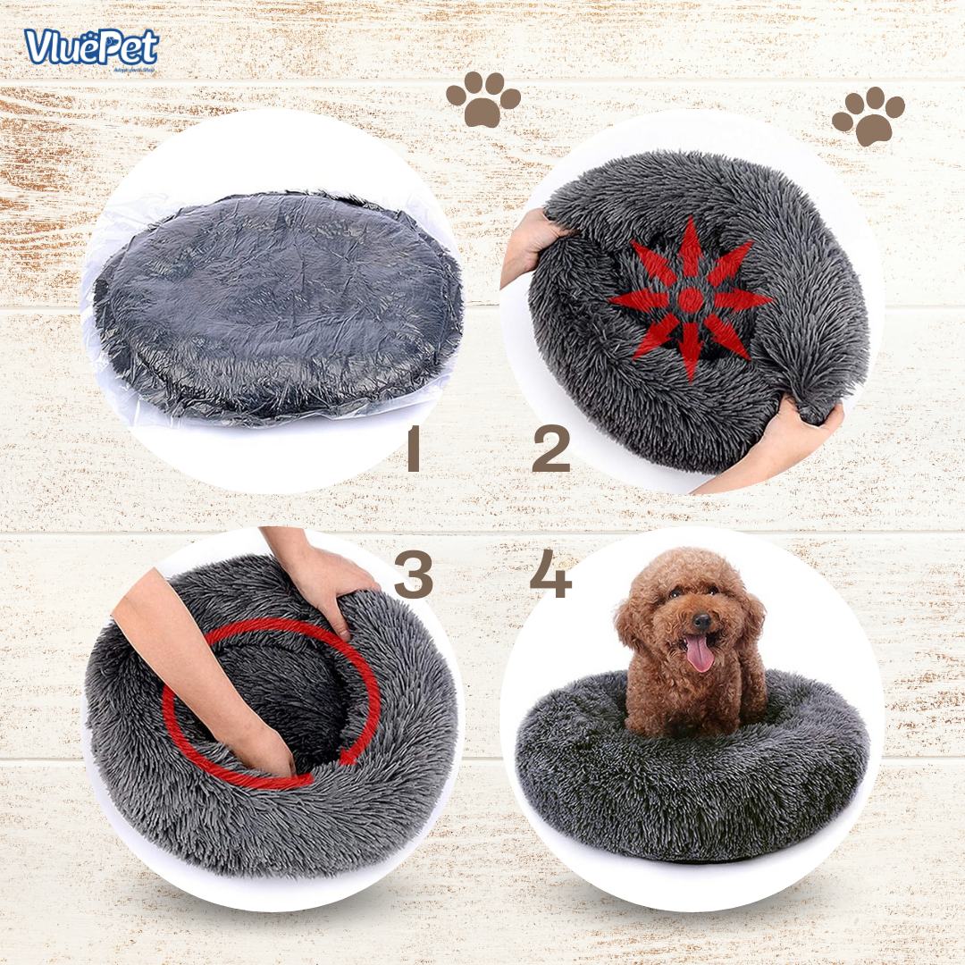 VluePet® Calming Pet Bed - Dogs, Puppies, Cats, Kittens