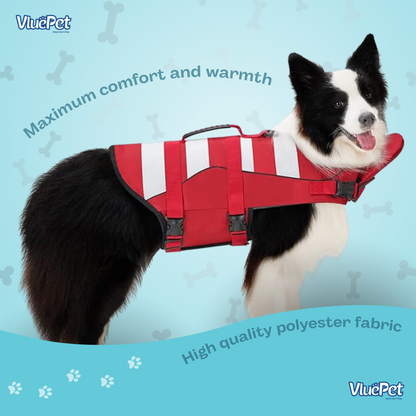 VluePet® Dog Life Jacket – Adjustable, Lightweight & Safe Swim Vest for Dogs