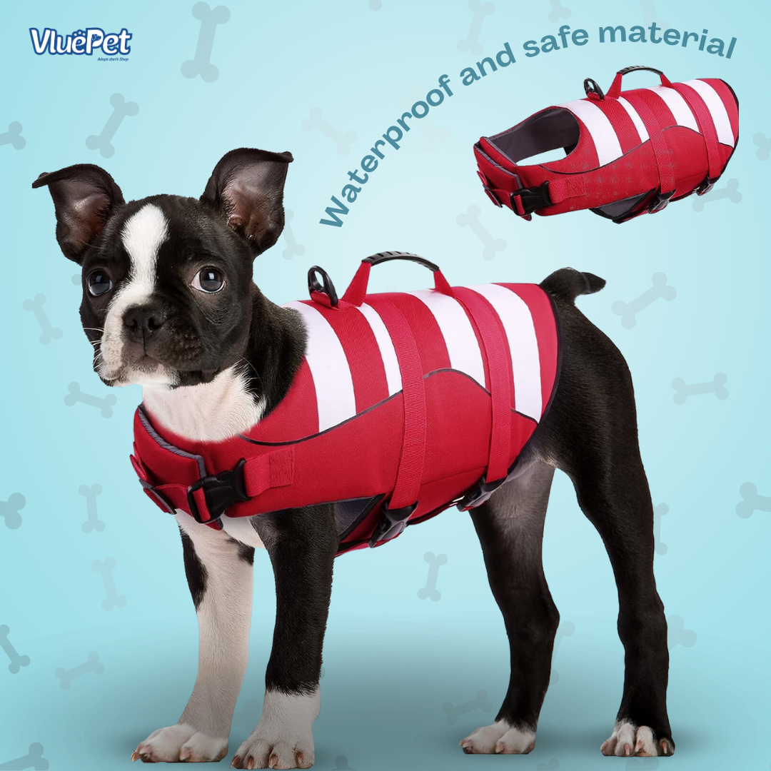 VluePet® Dog Life Jacket – Adjustable, Lightweight & Safe Swim Vest for Dogs